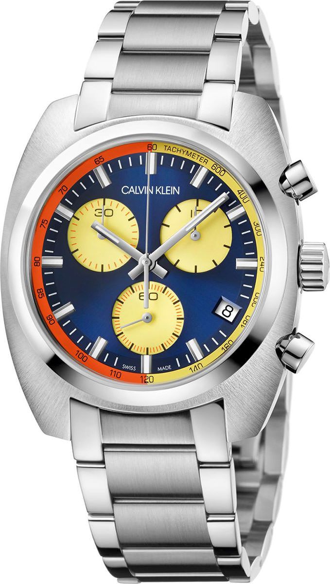 Calvin Klein Achieve  Blue Dial 43 mm Quartz Watch For Men - 1