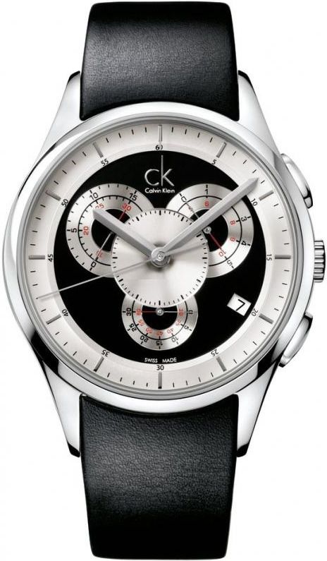 Calvin Klein Basic  Black Dial 44 mm Quartz Watch For Men - 1