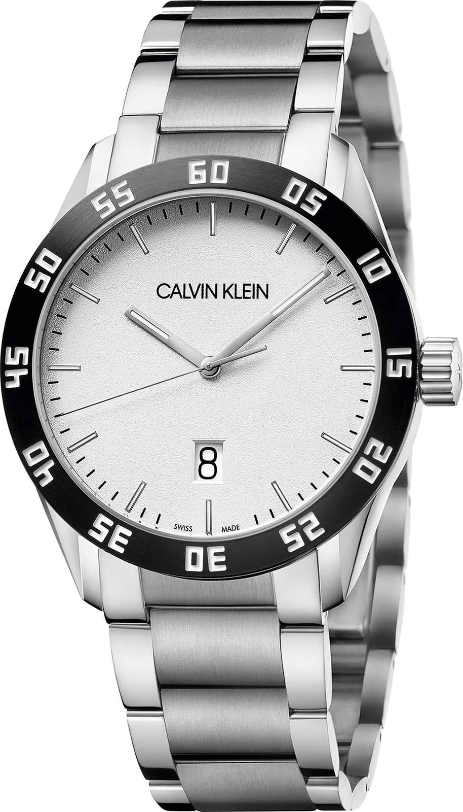 Calvin Klein Compete  White Dial 42 mm Quartz Watch For Men - 1