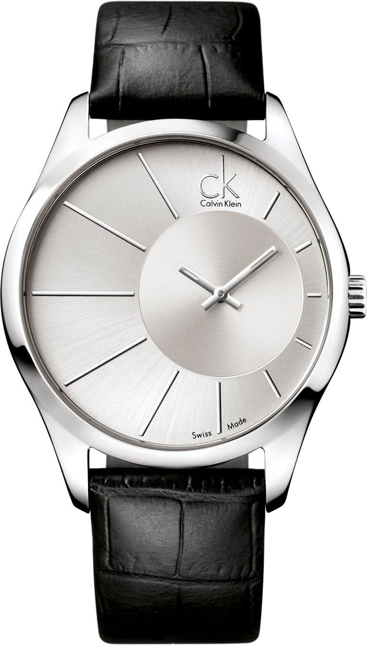 Calvin Klein Deluxe  Silver Dial 43 mm Quartz Watch For Men - 1