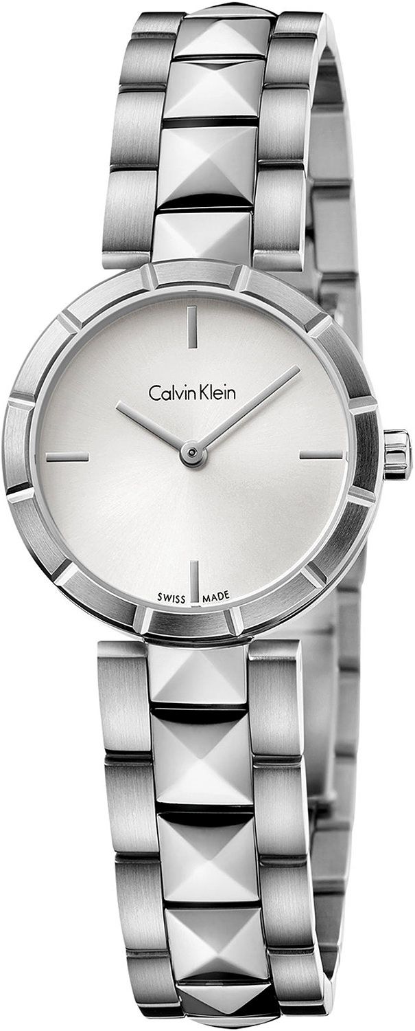 Calvin Klein Edge  Silver Dial 30 mm Quartz Watch For Women - 1