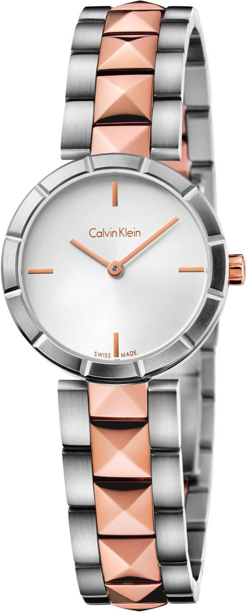 Calvin Klein Edge  Silver Dial 30 mm Quartz Watch For Women - 1