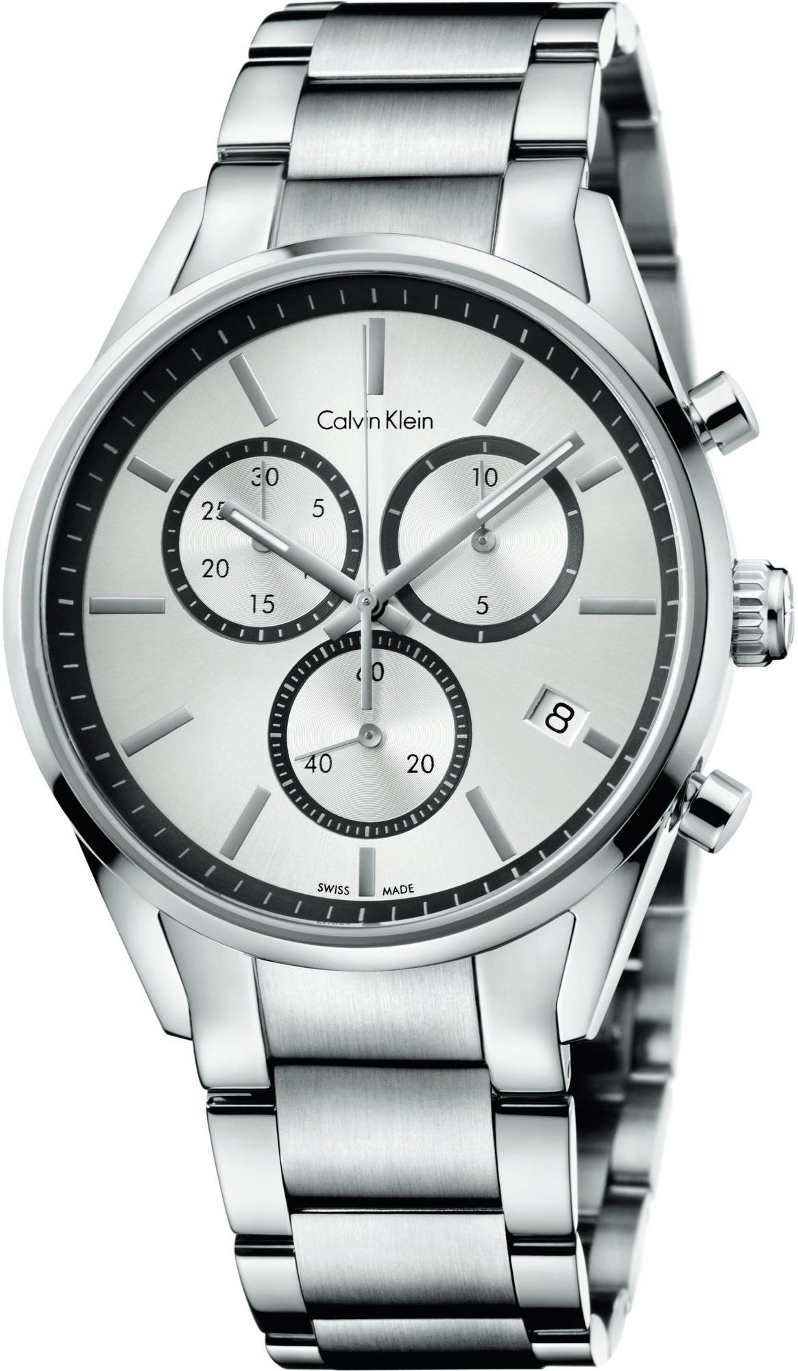 Calvin Klein Formality  Silver Dial 44 mm Quartz Watch For Men - 1