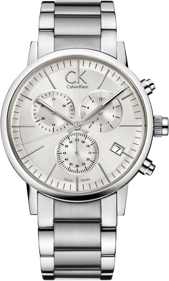 Calvin Klein Minimal  Silver Dial 42 mm Quartz Watch For Men - 1