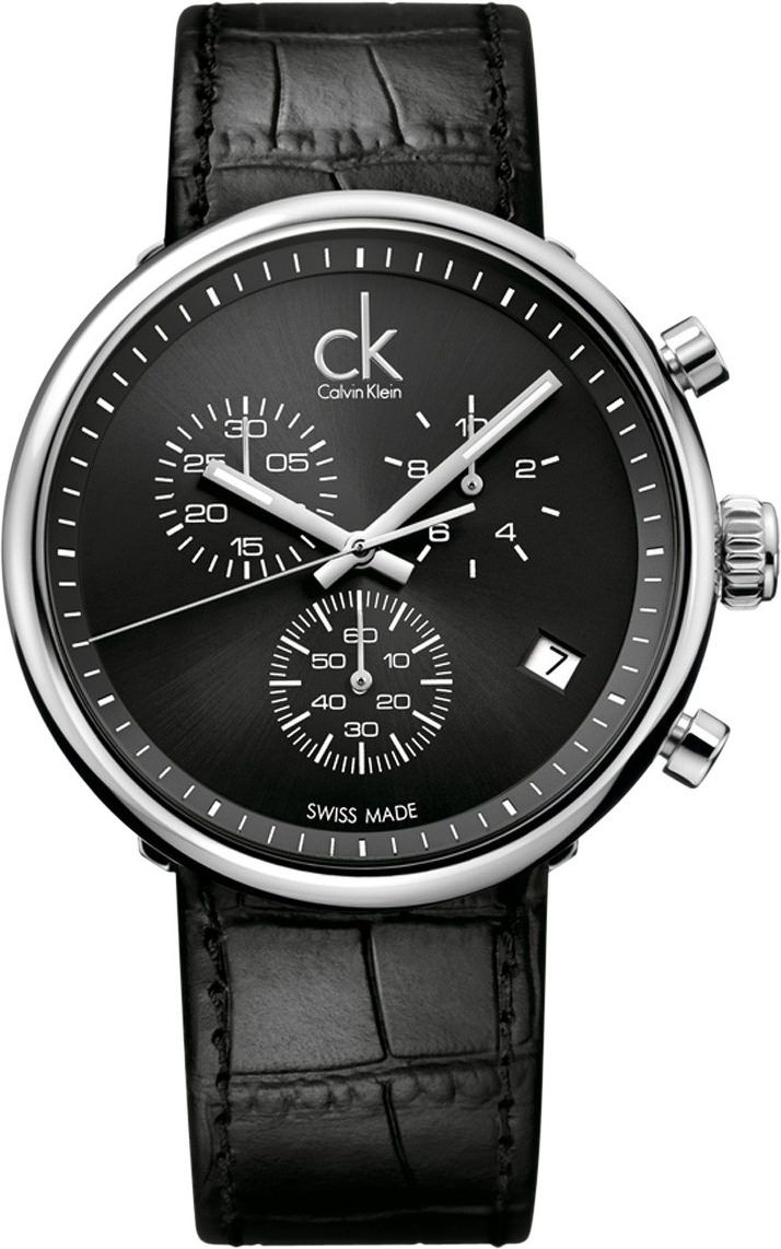 Calvin Klein Substantial  Black Dial 42 mm Quartz Watch For Men - 1