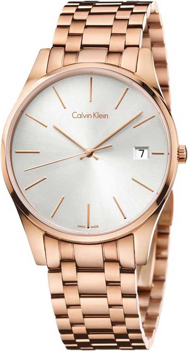 Calvin Klein Time  Silver Dial 40 mm Quartz Watch For Men - 1