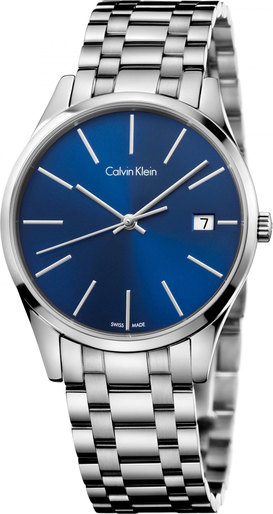 Calvin Klein Time  Blue Dial 36 mm Quartz Watch For Men - 1