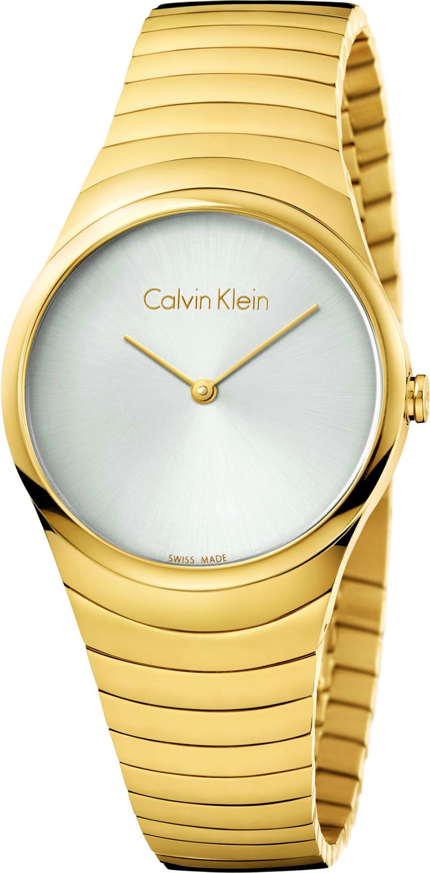 Calvin Klein Whirl  Silver Dial 33 mm Quartz Watch For Women - 1