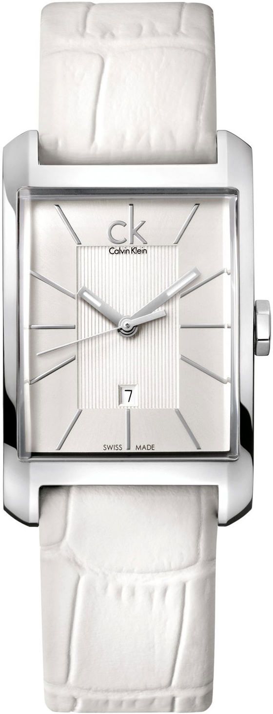 Calvin Klein Window  White Dial 25 mm Quartz Watch For Women - 1