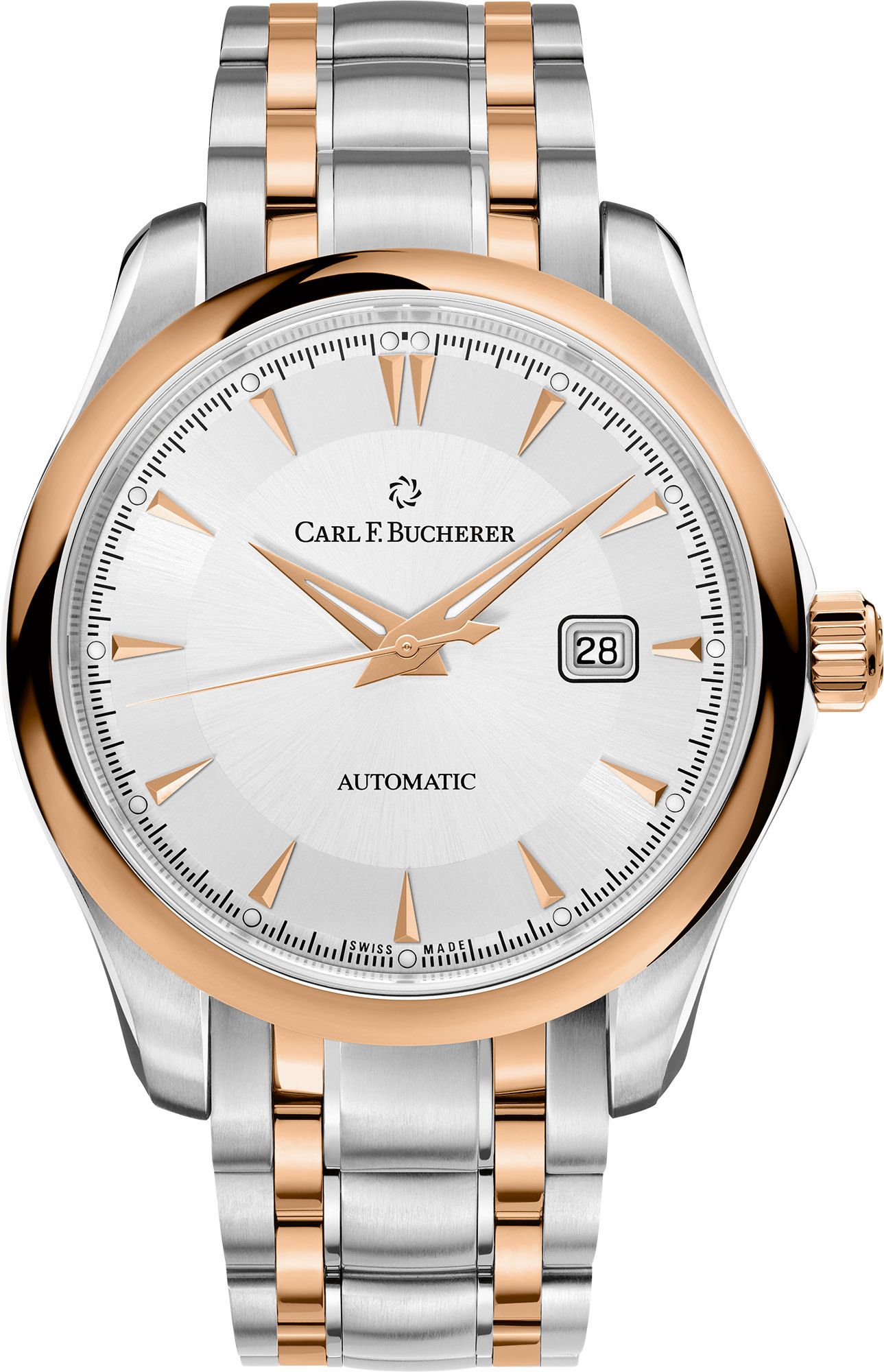 Carl F. Bucherer Manero AutoDate Silver Dial 42 mm Automatic Watch For Men - 1