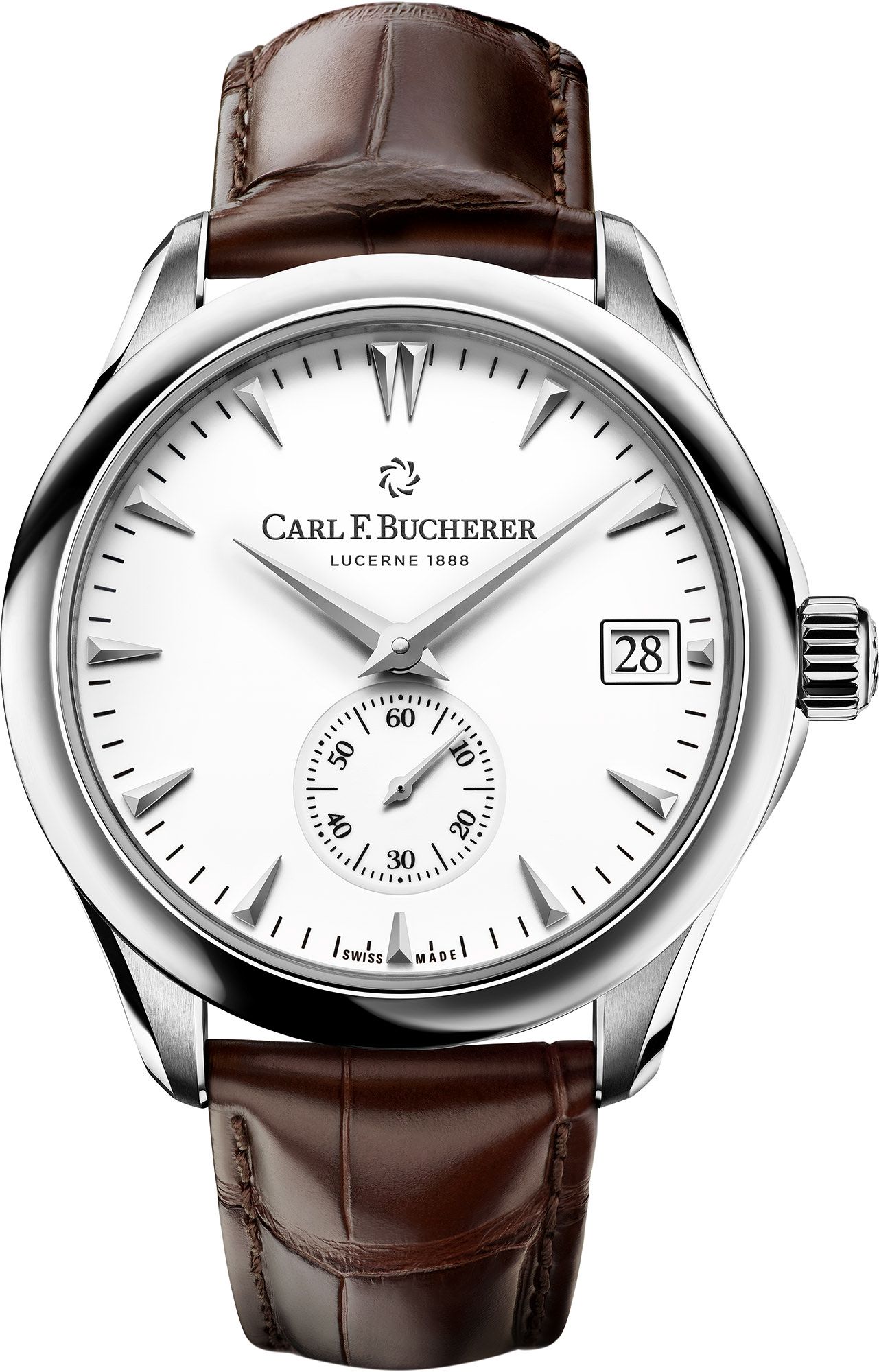 Carl F. Bucherer Manero Peripheral White Dial 40.6 mm Automatic Watch For Men - 1