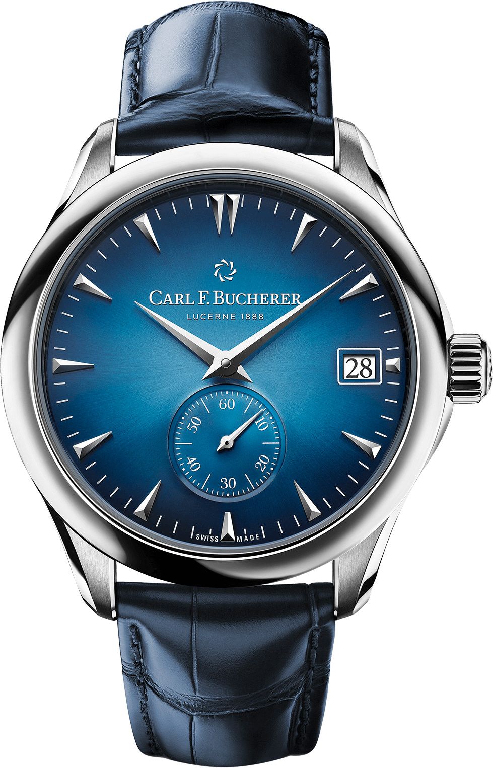 Carl F. Bucherer Manero Peripheral Blue Dial 40.6 mm Automatic Watch For Men - 1