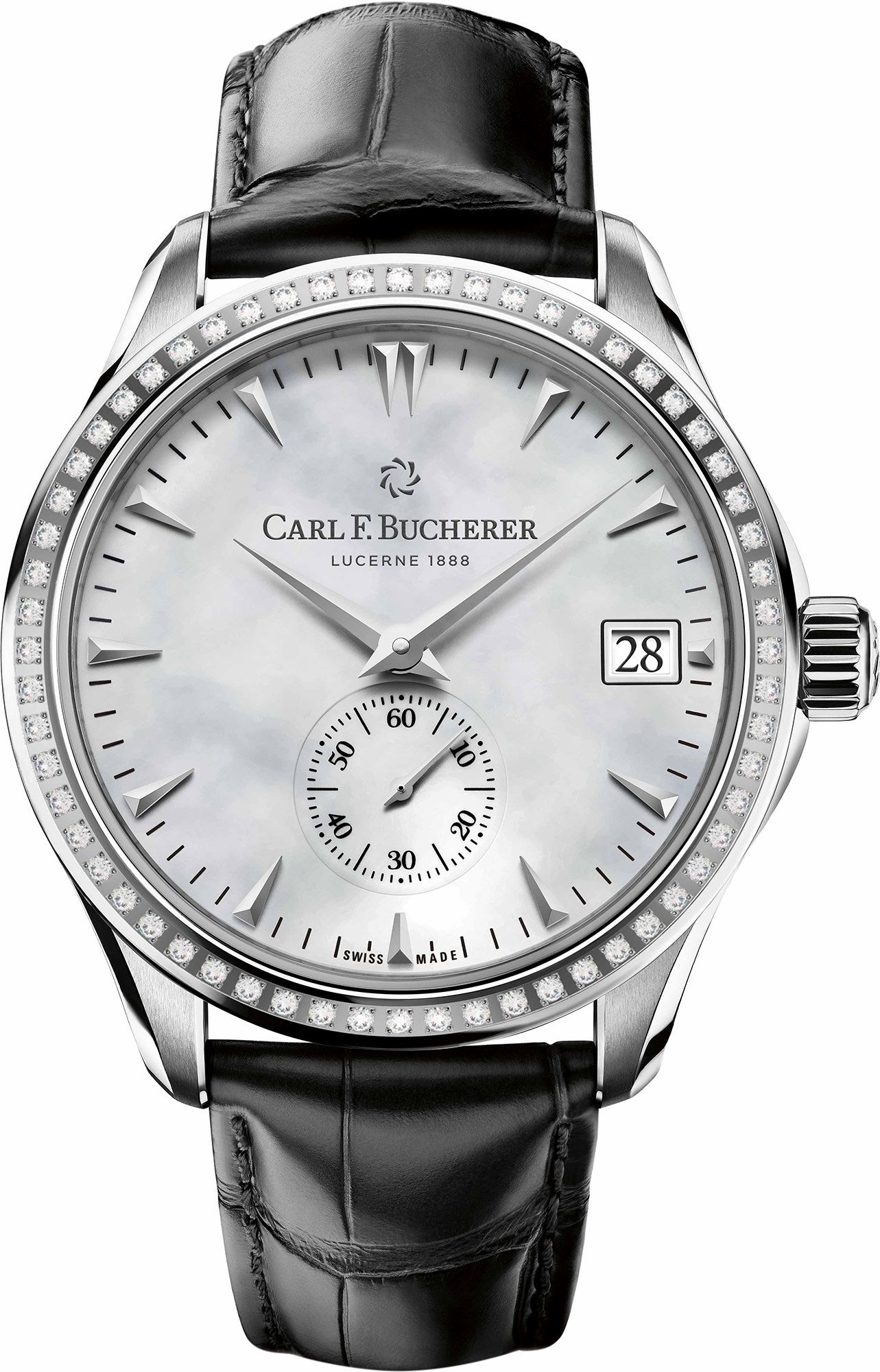 Carl F. Bucherer Manero Peripheral MOP Dial 40.6 mm Automatic Watch For Women - 1