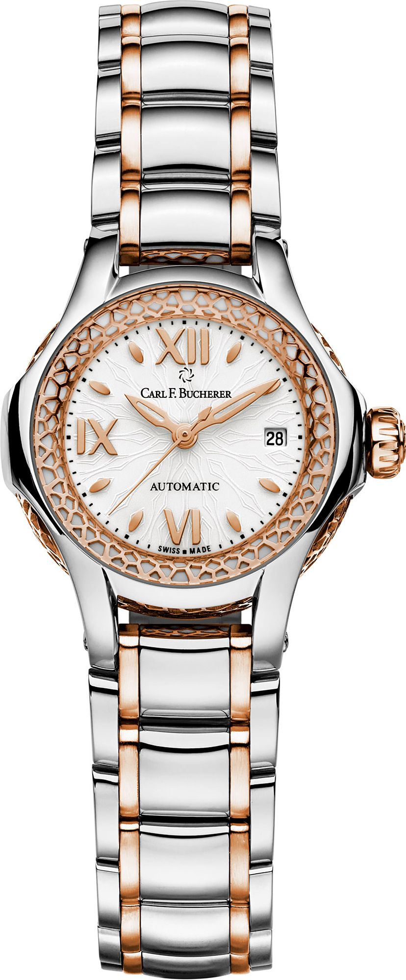 Carl F. Bucherer Pathos Queen White Dial 26.5 mm Automatic Watch For Women - 1