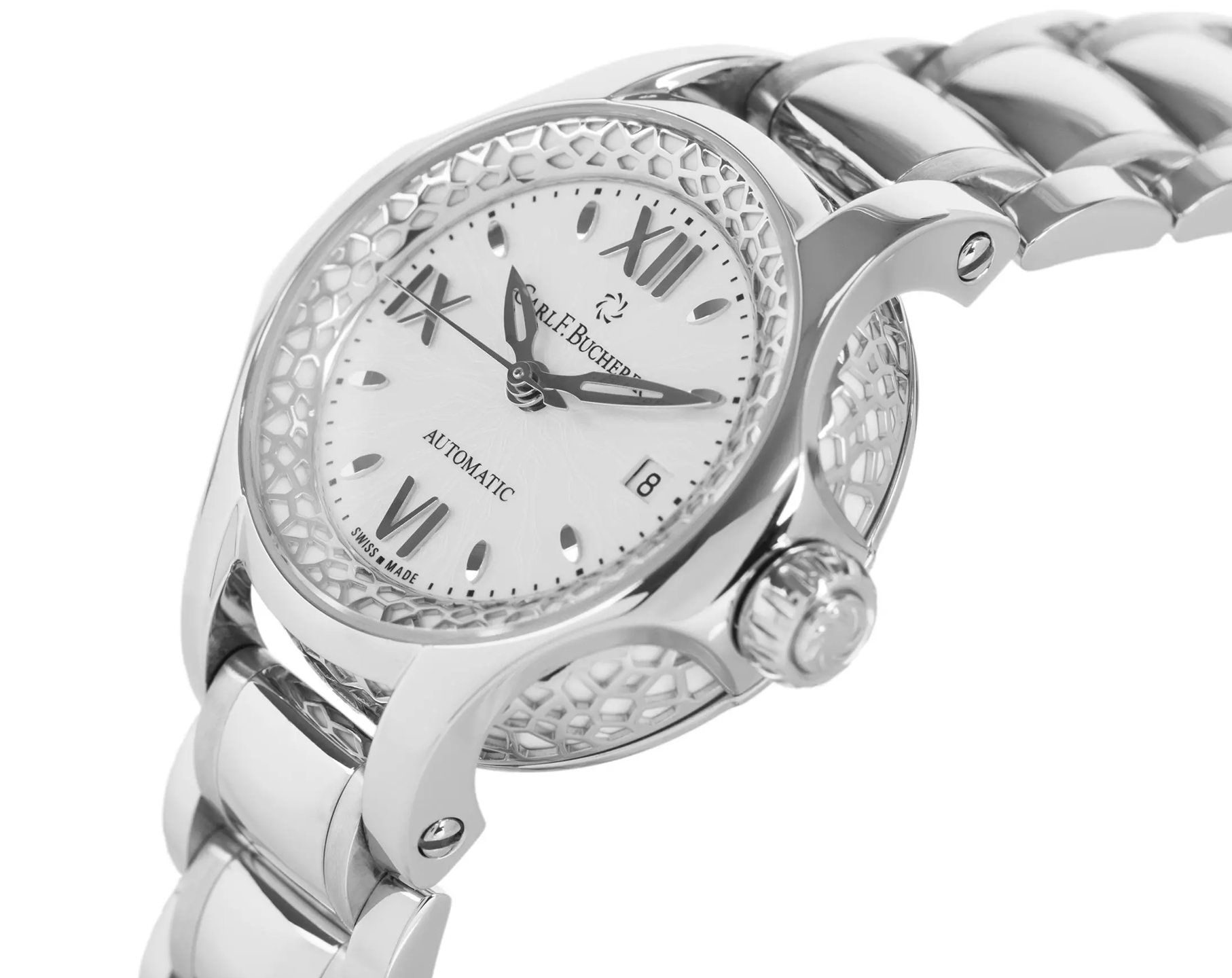 Carl F. Bucherer Pathos Queen White Dial 26.5 mm Automatic Watch For Women - 5