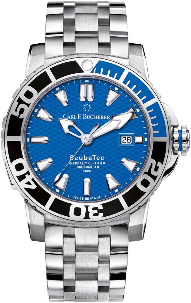 Carl F. Bucherer Patravi ScubaTec Blue Dial 44.6 mm Automatic Watch For Men - 1