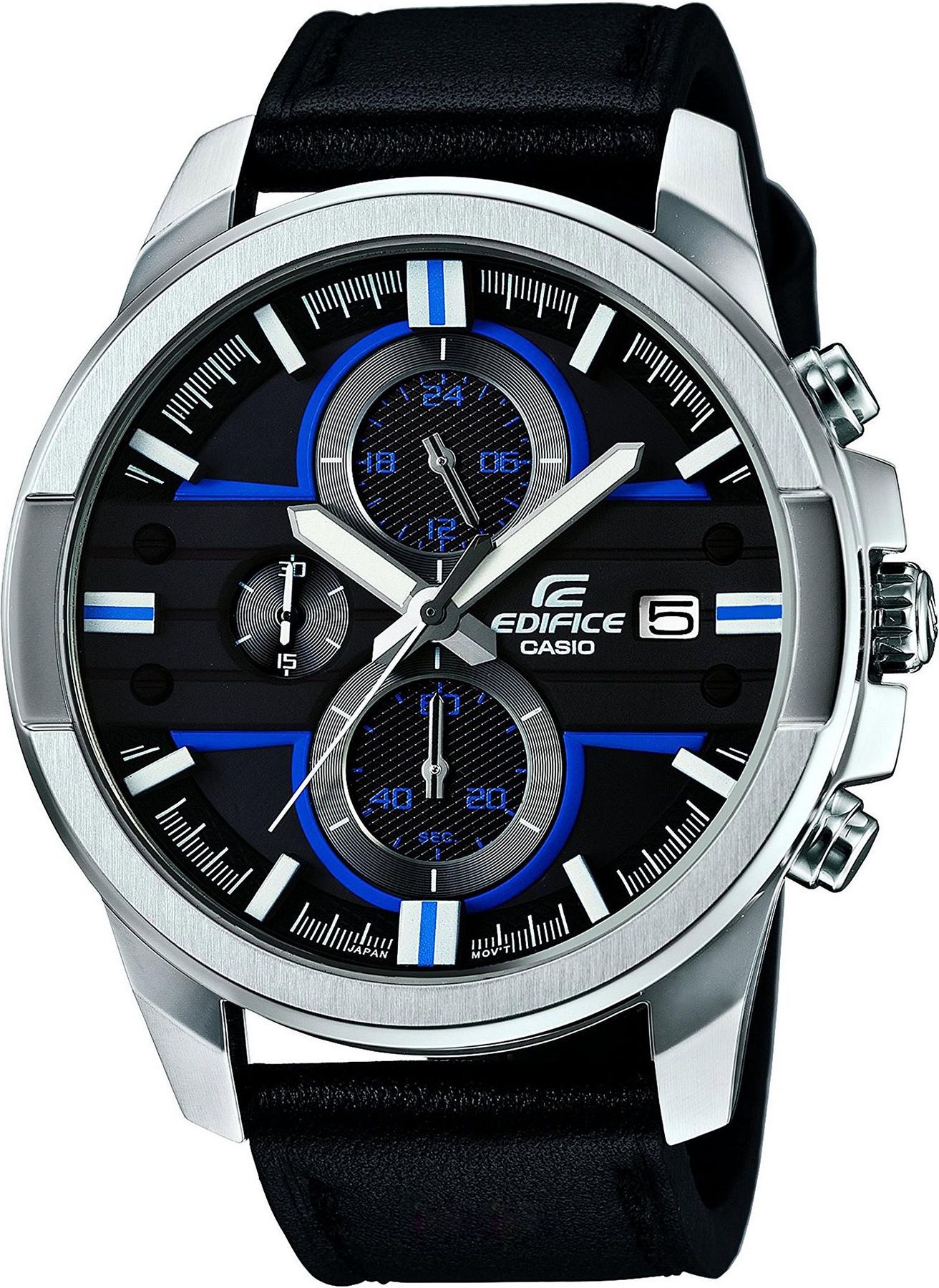 Casio Edifice  Black Dial 54.5 mm Quartz Watch For Men - 1