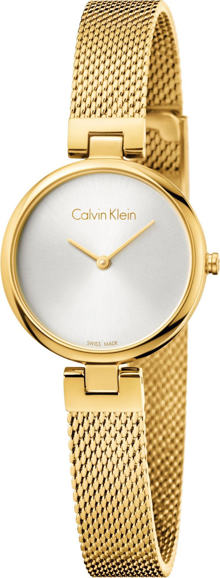 Calvin Klein Authentic  Silver Dial 34 mm Quartz Watch For Women - 1