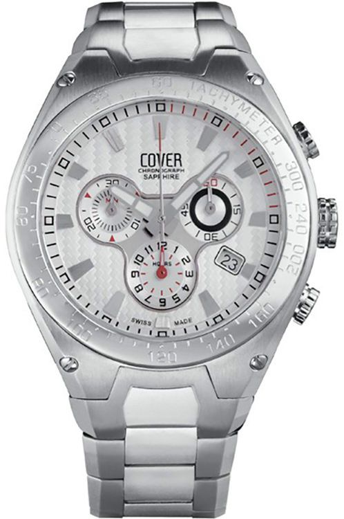 Cover Expressions  Silver Dial 42.5 mm Quartz Watch For Men - 1