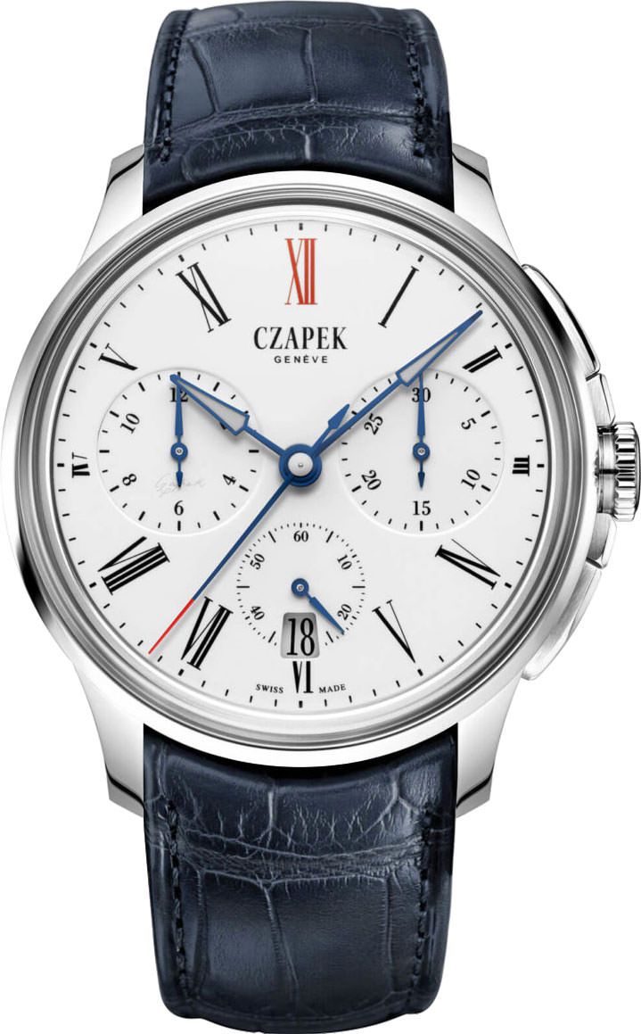 Czapek Faubourg De Cracovie  White Dial 41.5 mm Automatic Watch For Men - 1