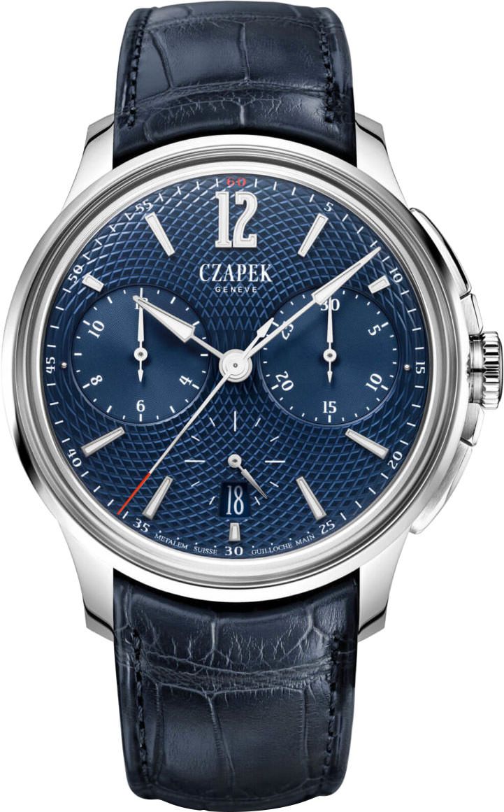 Czapek Faubourg De Cracovie  Blue Dial 41.5 mm Automatic Watch For Men - 1