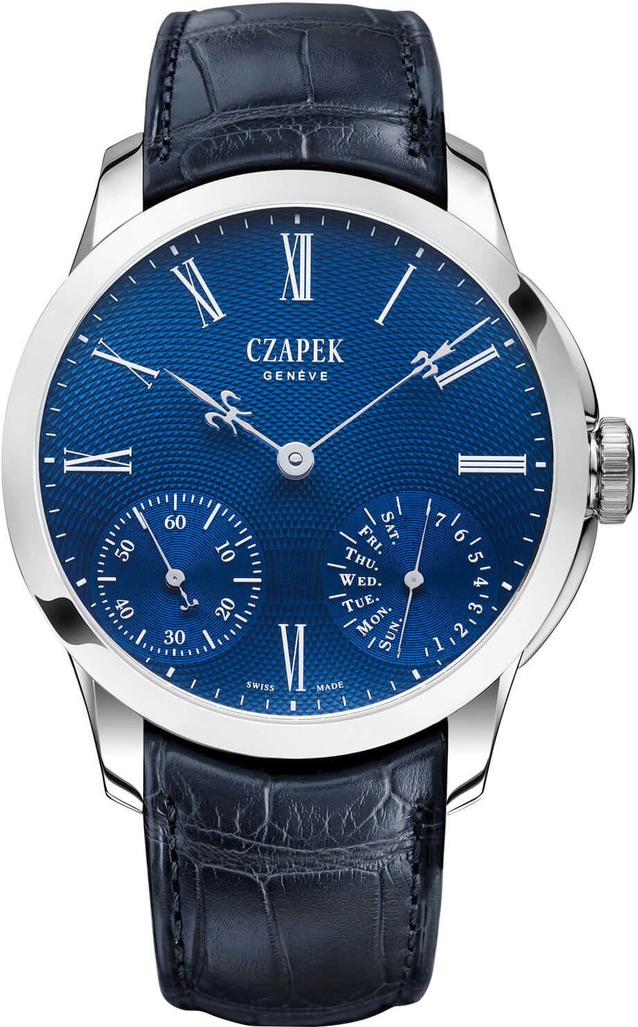 Czapek Quai Des Bergues  Blue Dial 38.5 mm Automatic Watch For Men - 1