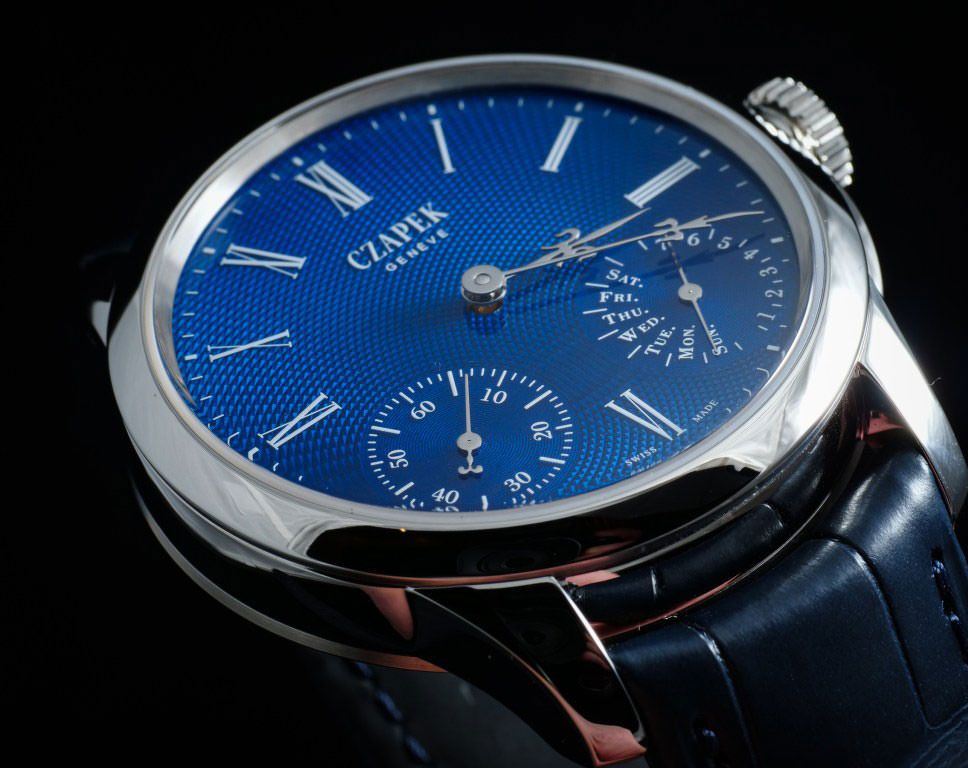 Czapek Quai Des Bergues  Blue Dial 38.5 mm Automatic Watch For Men - 3