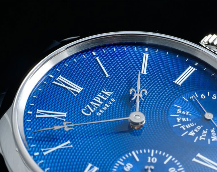 Czapek Quai Des Bergues  Blue Dial 38.5 mm Automatic Watch For Men - 4