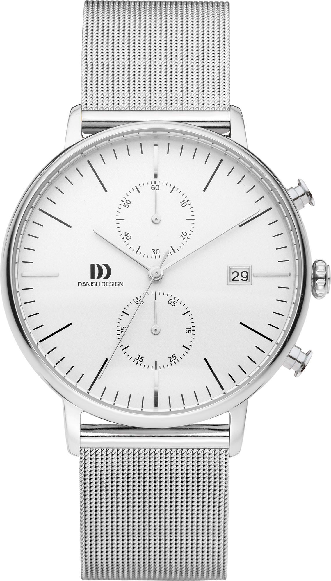 Danish Design Tidlos Koltur Silver Dial 42 mm Quartz Watch For Men - 1