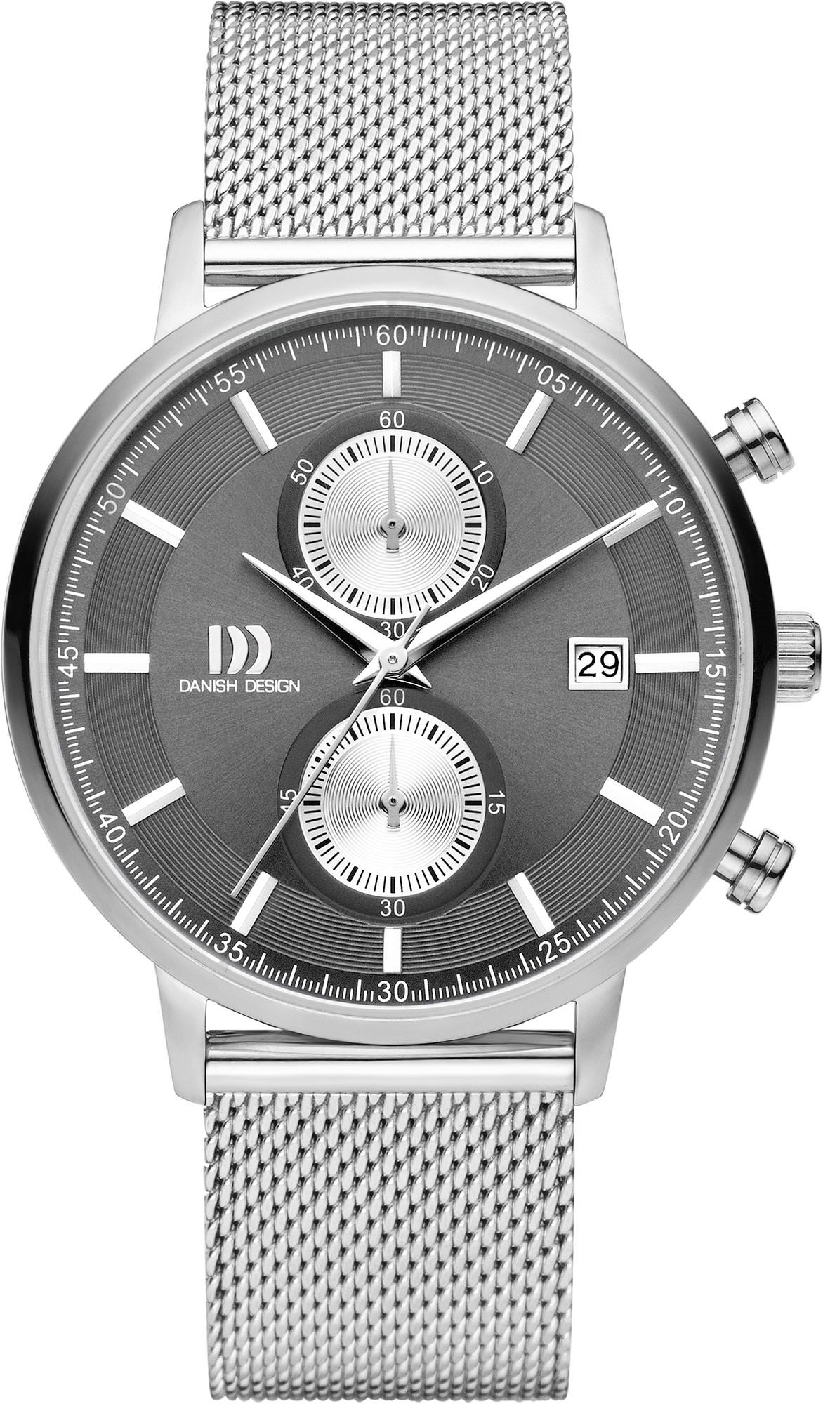 Danish Design Tidlos Samso Grey Dial 42 mm Quartz Watch For Men - 1