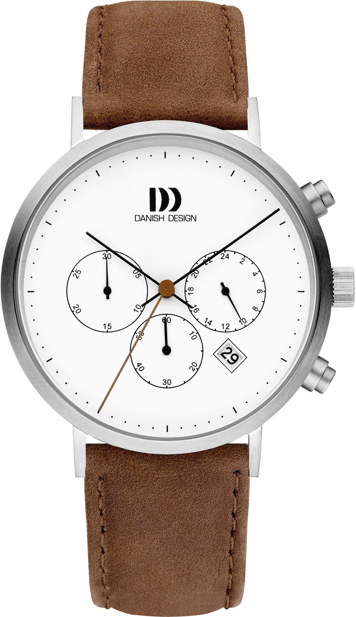 Danish Design Tidlos Berlin White Dial 40.5 mm Quartz Watch For Men - 1