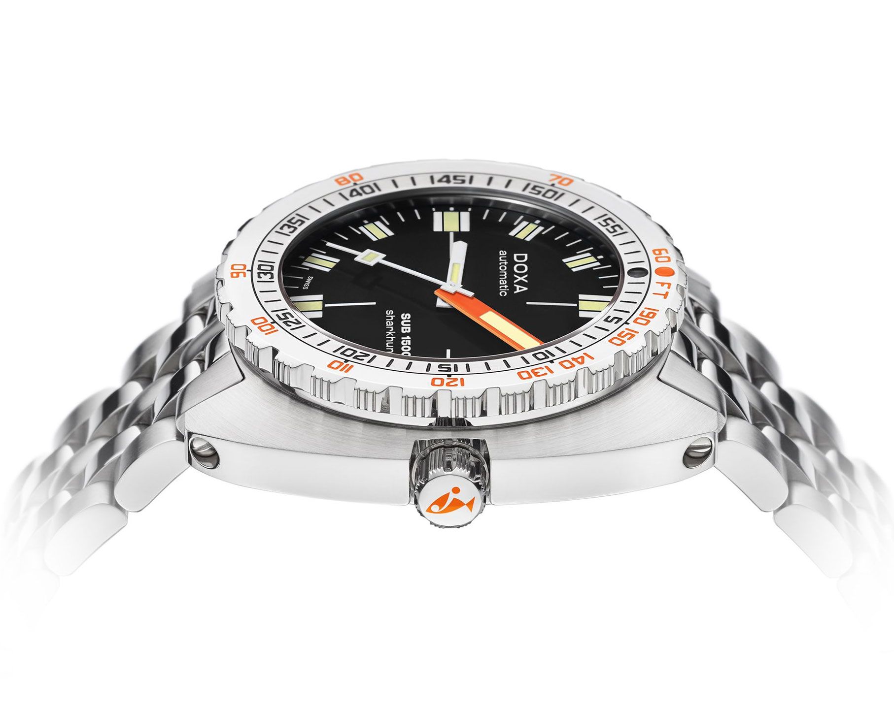 Doxa SUB 1500T Sharkhunter Black Dial 45 mm Automatic Watch For Men - 2