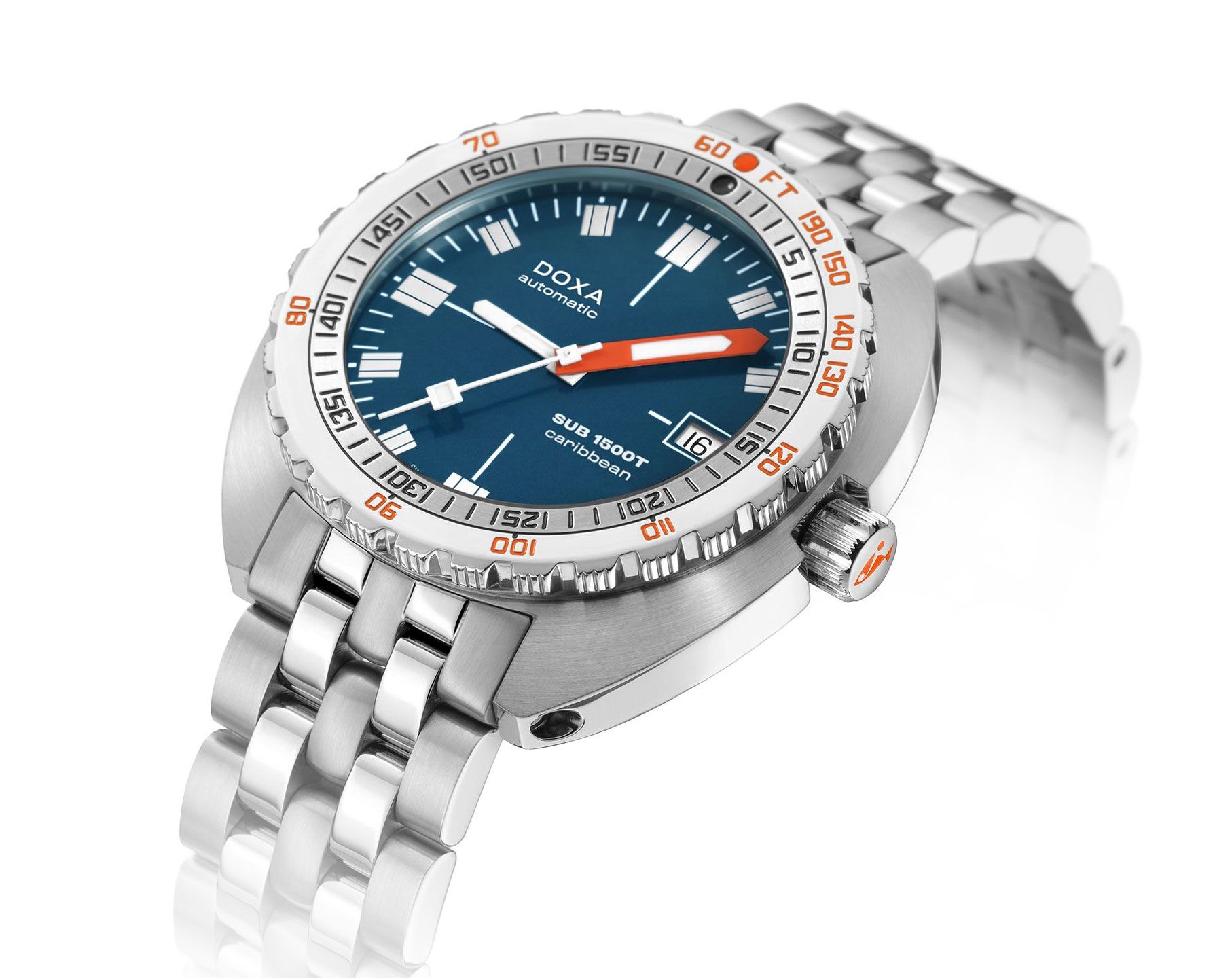 Doxa SUB 1500T Caribbean Blue Dial 45 mm Automatic Watch For Men - 2