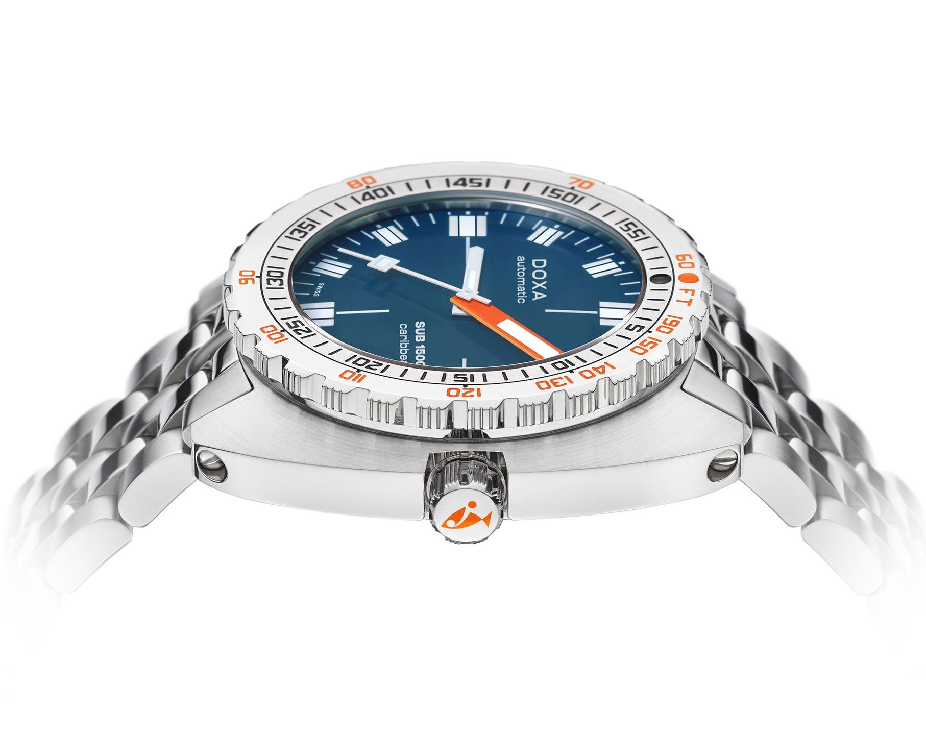 Doxa SUB 1500T Caribbean Blue Dial 45 mm Automatic Watch For Men - 3