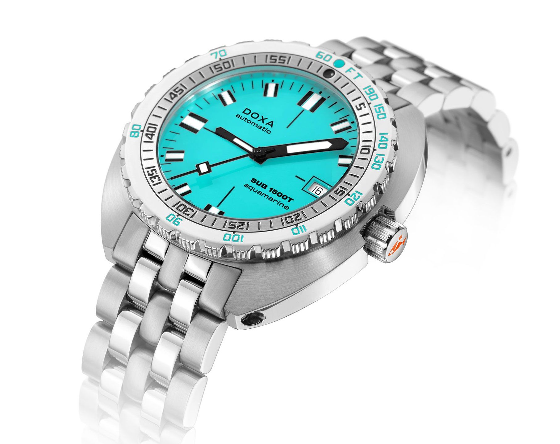 Doxa SUB 1500T Aquamarine Turquoise Dial 45 mm Automatic Watch For Men - 2