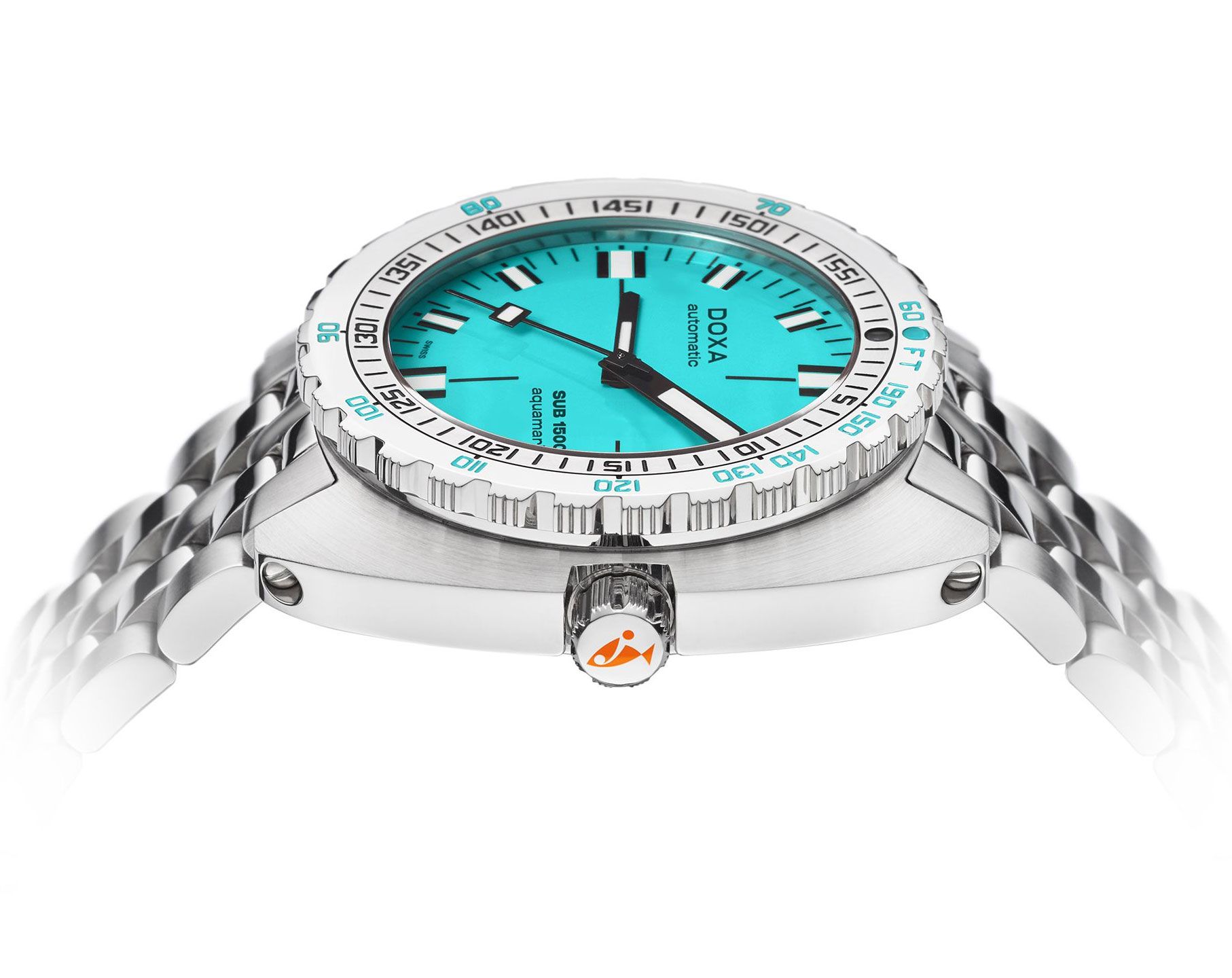 Doxa SUB 1500T Aquamarine Turquoise Dial 45 mm Automatic Watch For Men - 3