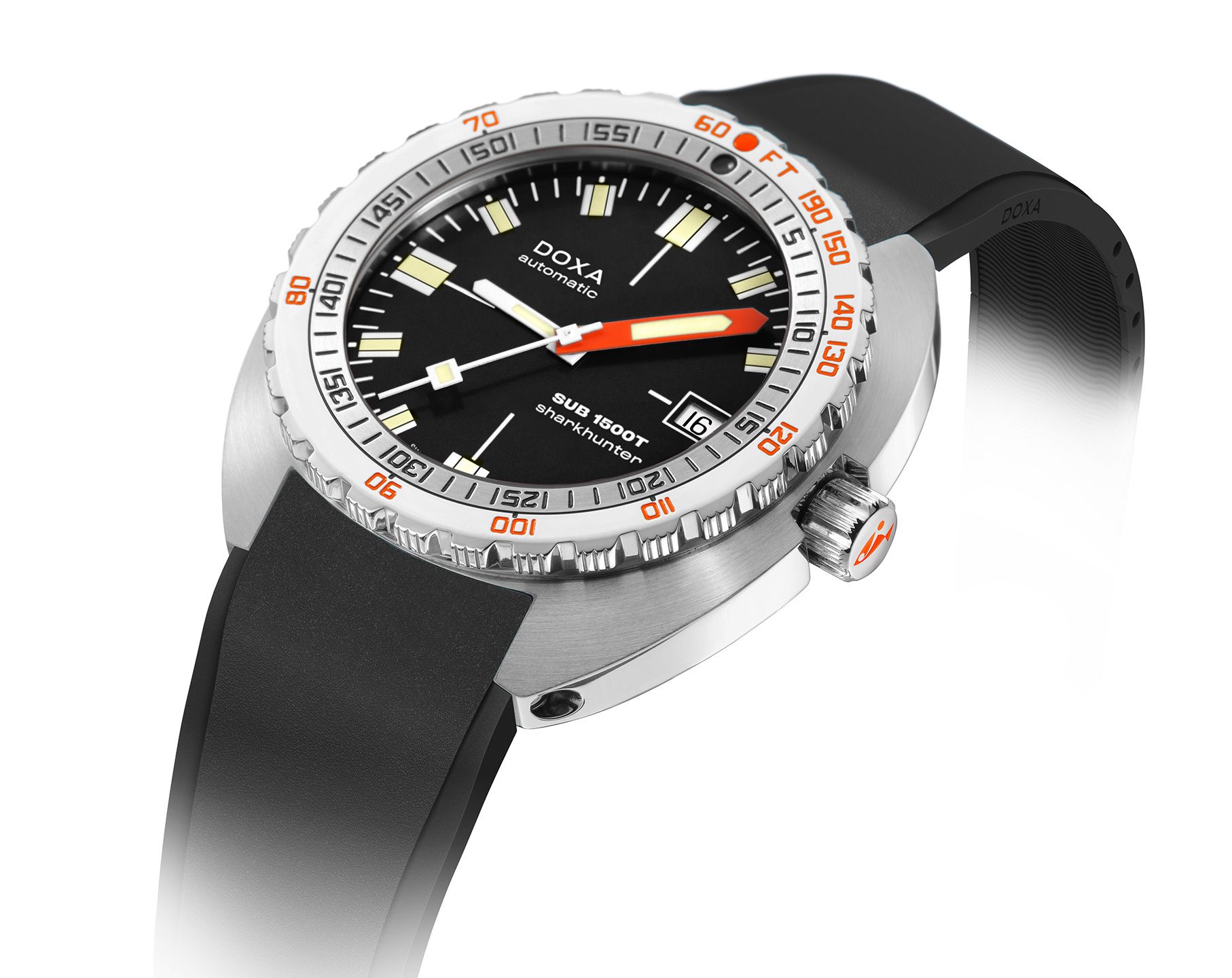 Doxa SUB 1500T Sharkhunter Black Dial 45 mm Automatic Watch For Men - 3