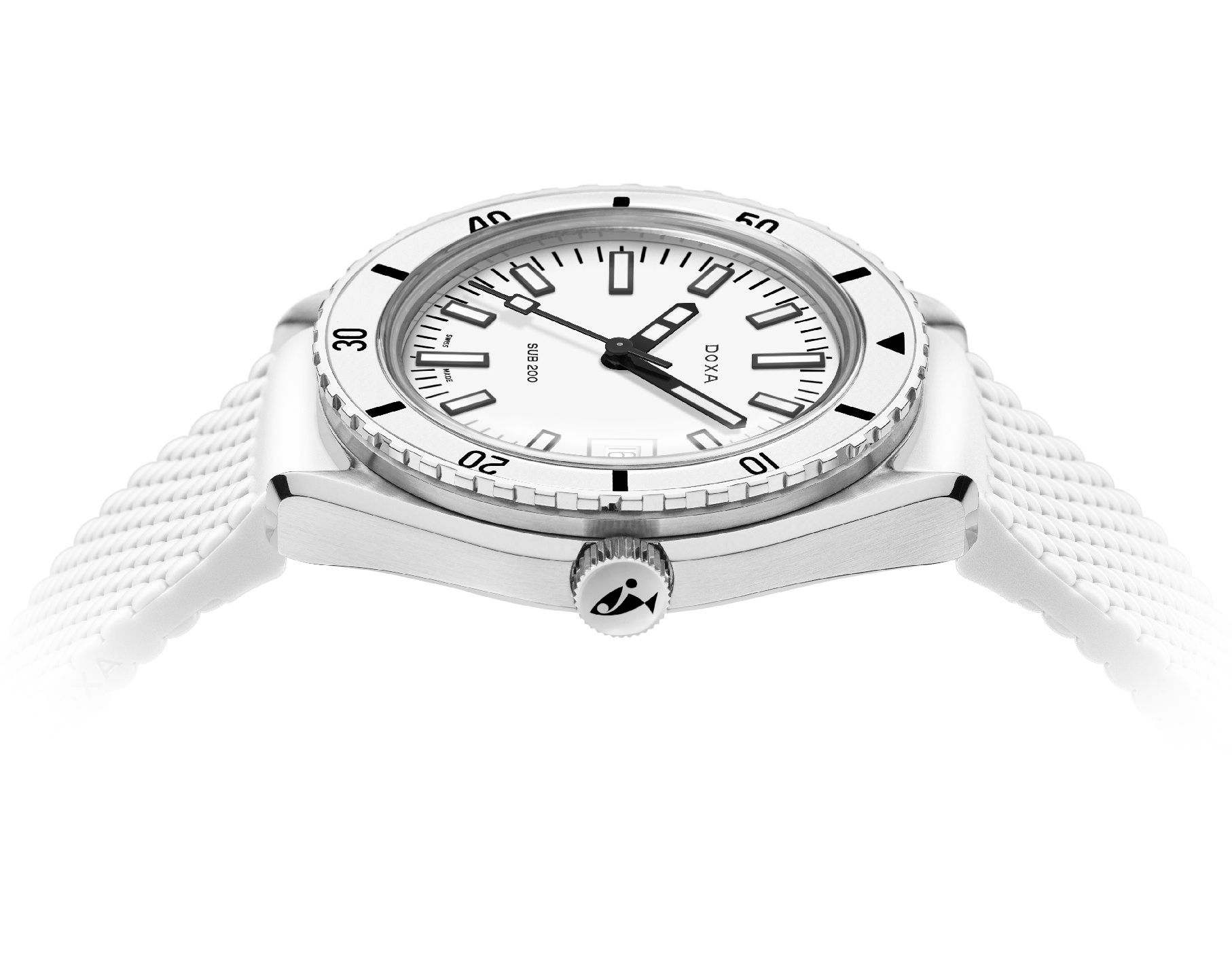 Doxa SUB 200 Whitepearl White Dial 42 mm Automatic Watch For Men - 3