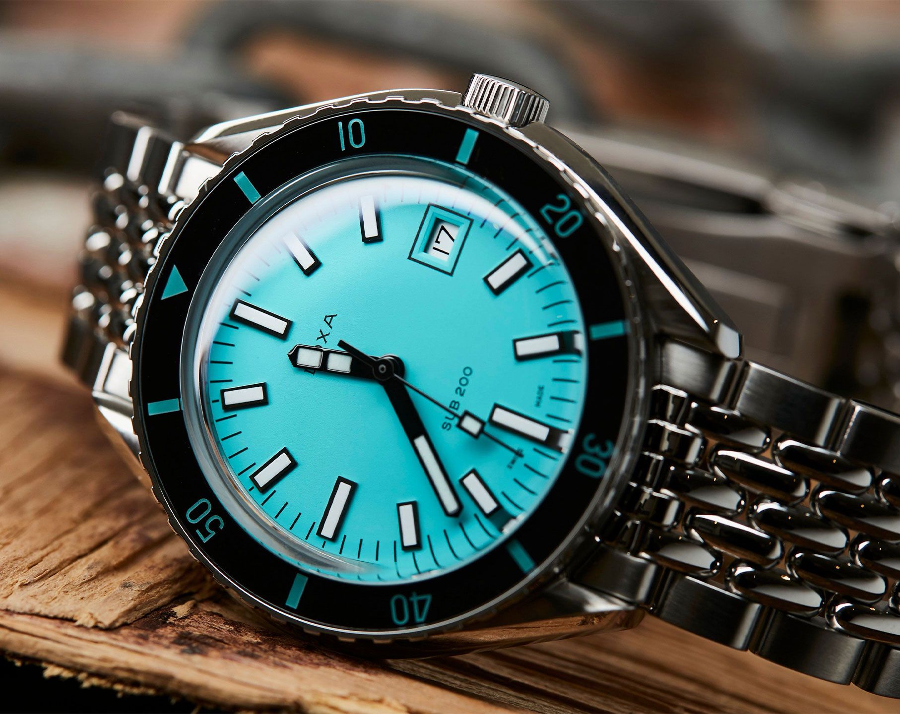 Doxa SUB 200 Aquamarine Turquoise Dial 42 mm Automatic Watch For Men - 5