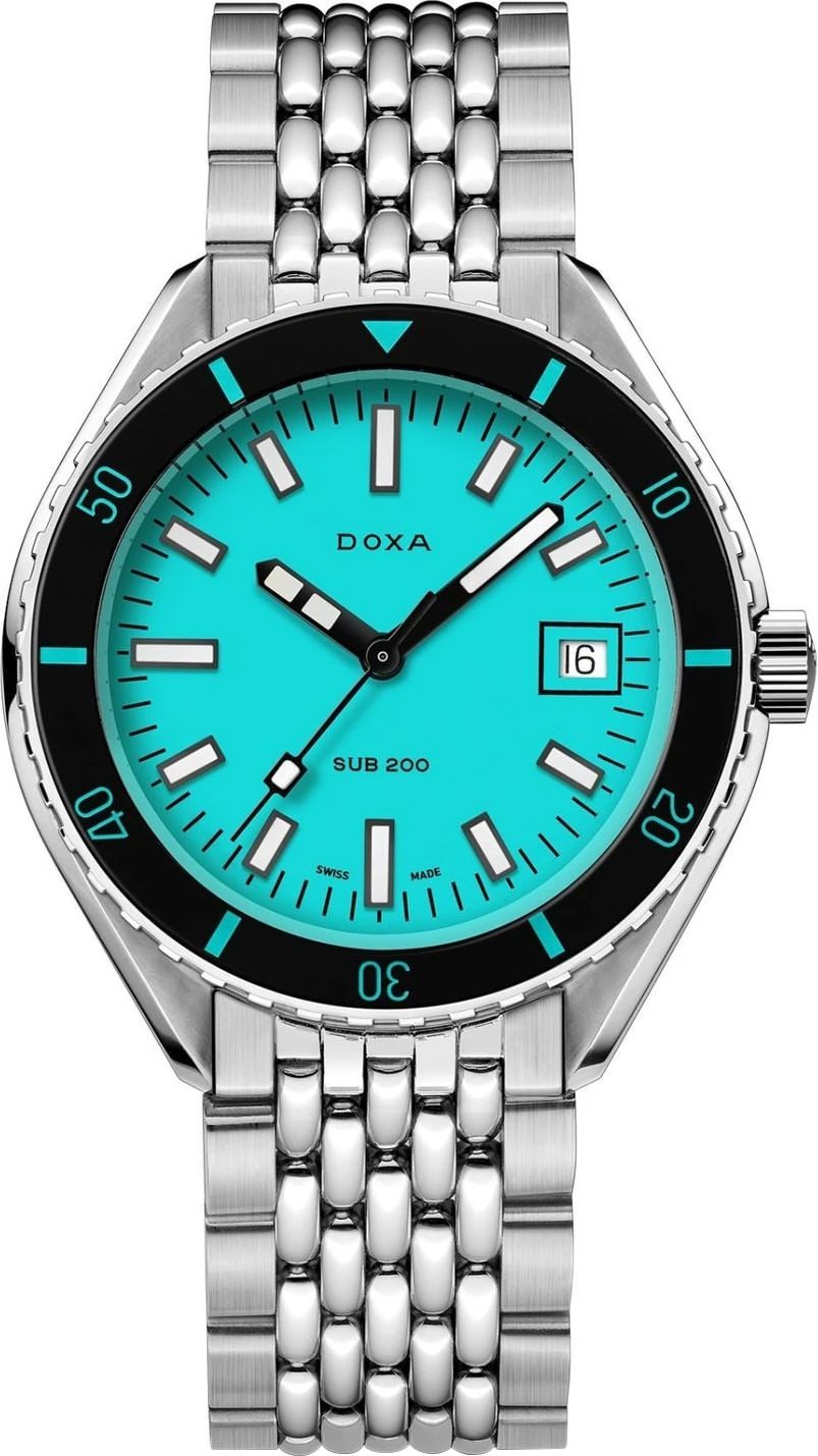 Doxa SUB 200 Aquamarine Turquoise Dial 42 mm Automatic Watch For Men - 1