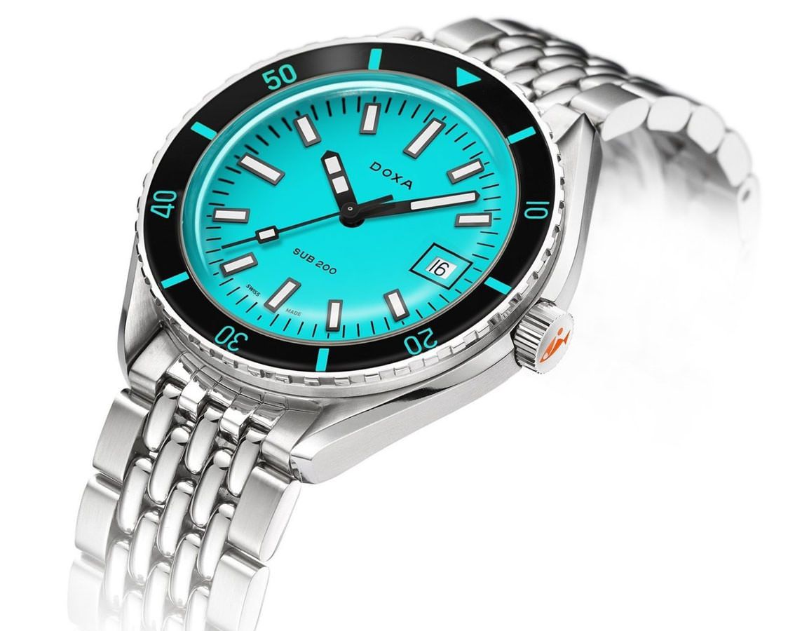 Doxa SUB 200 Aquamarine Turquoise Dial 42 mm Automatic Watch For Men - 3