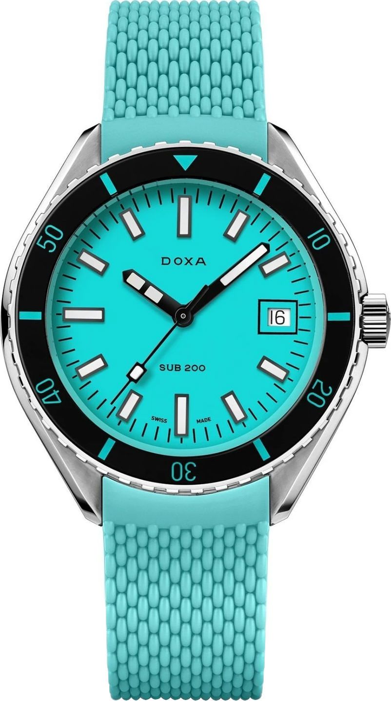 Doxa SUB 200 Aquamarine Turquoise Dial 42 mm Automatic Watch For Men - 1