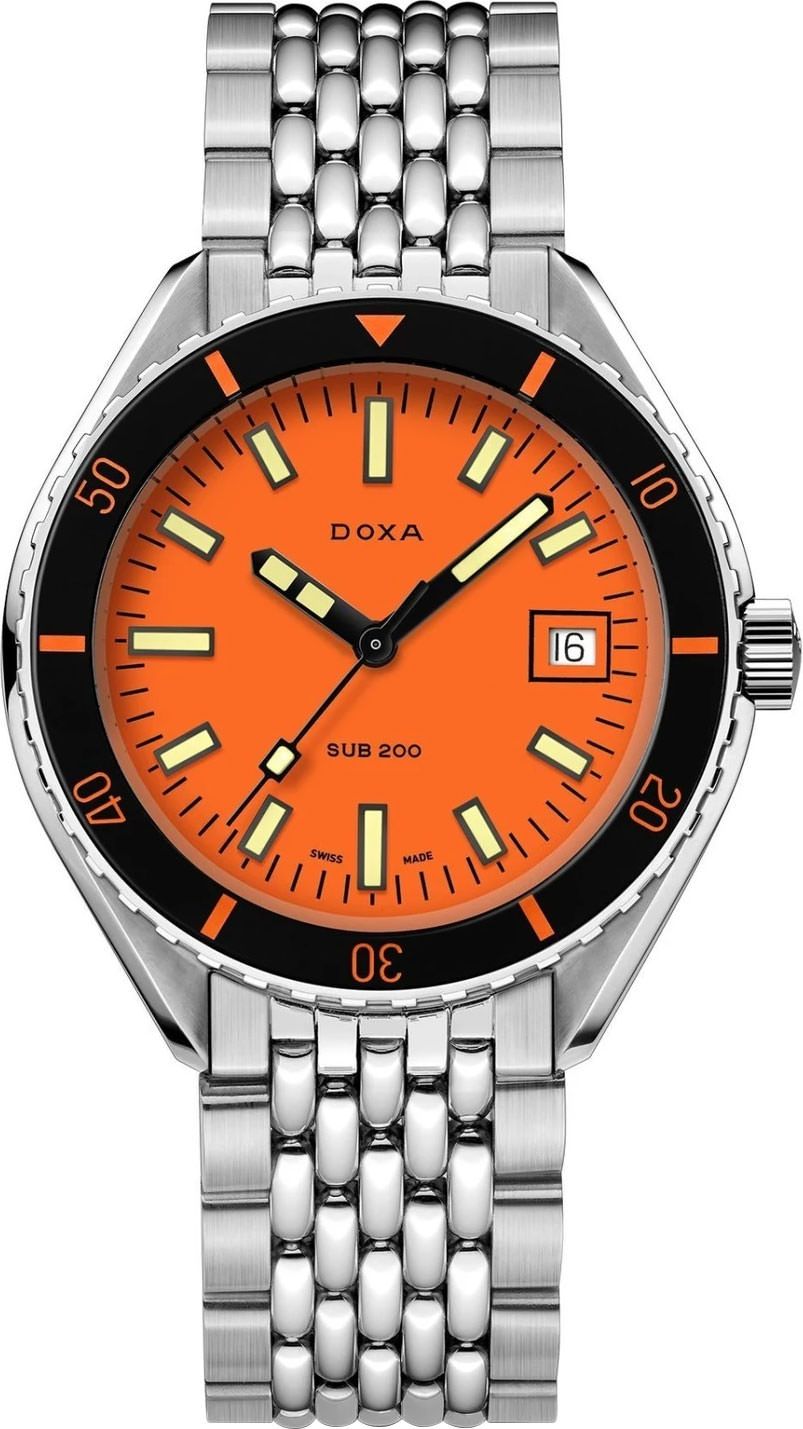 Doxa SUB 200 Professional Orange Dial 42 mm Automatic Watch For Men - 1