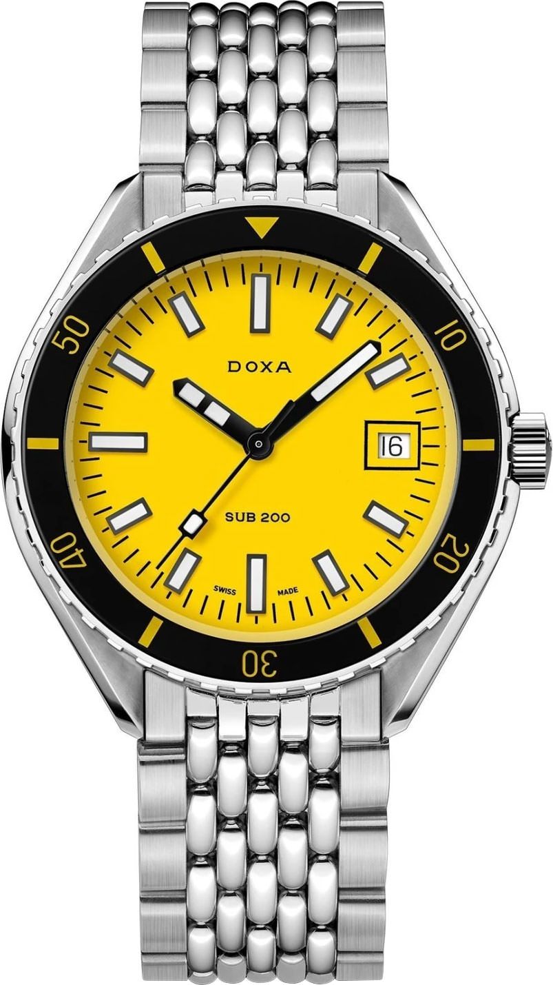 Doxa SUB 200 Divingstar Yellow Dial 42 mm Automatic Watch For Men - 1