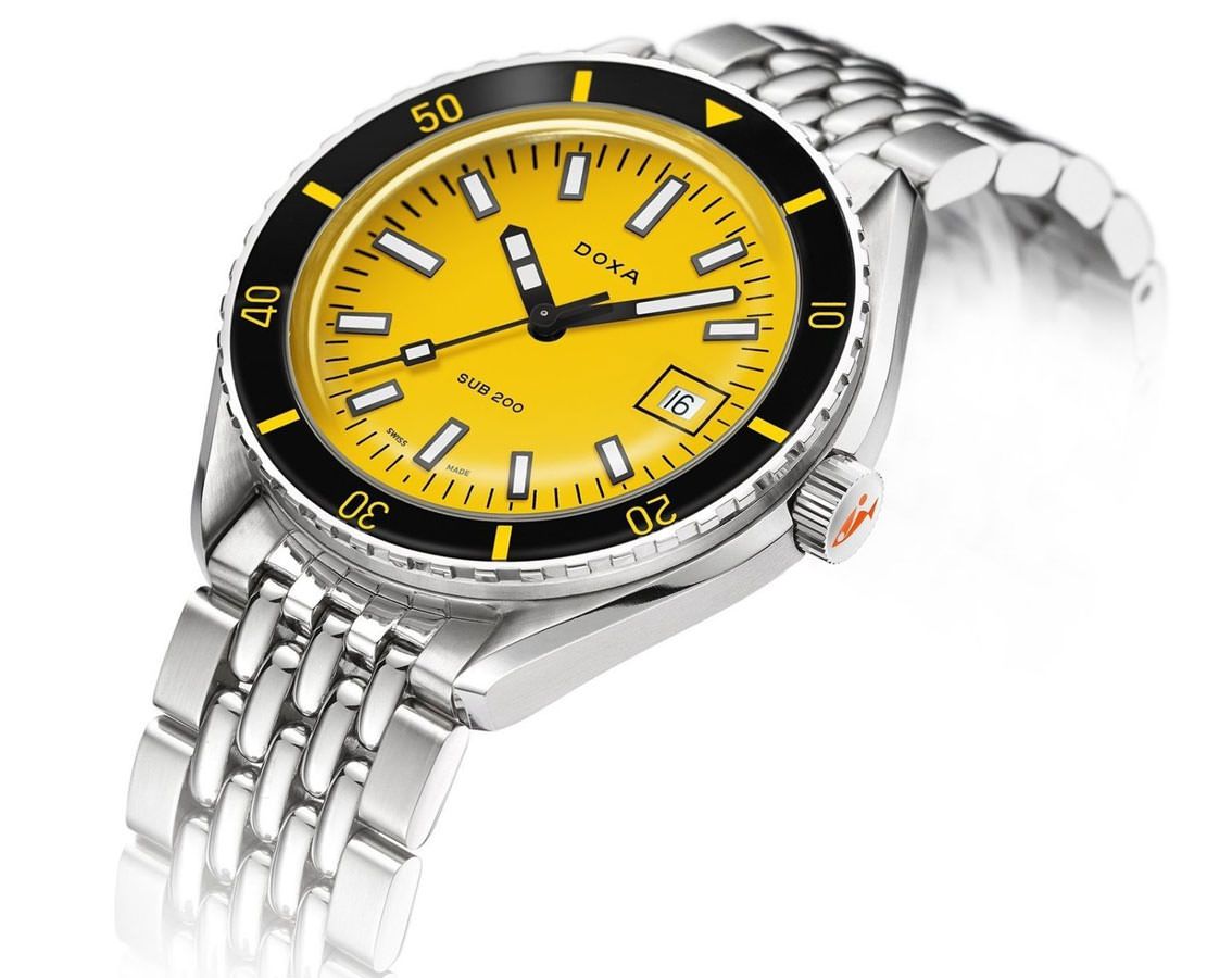 Doxa SUB 200 Divingstar Yellow Dial 42 mm Automatic Watch For Men - 3