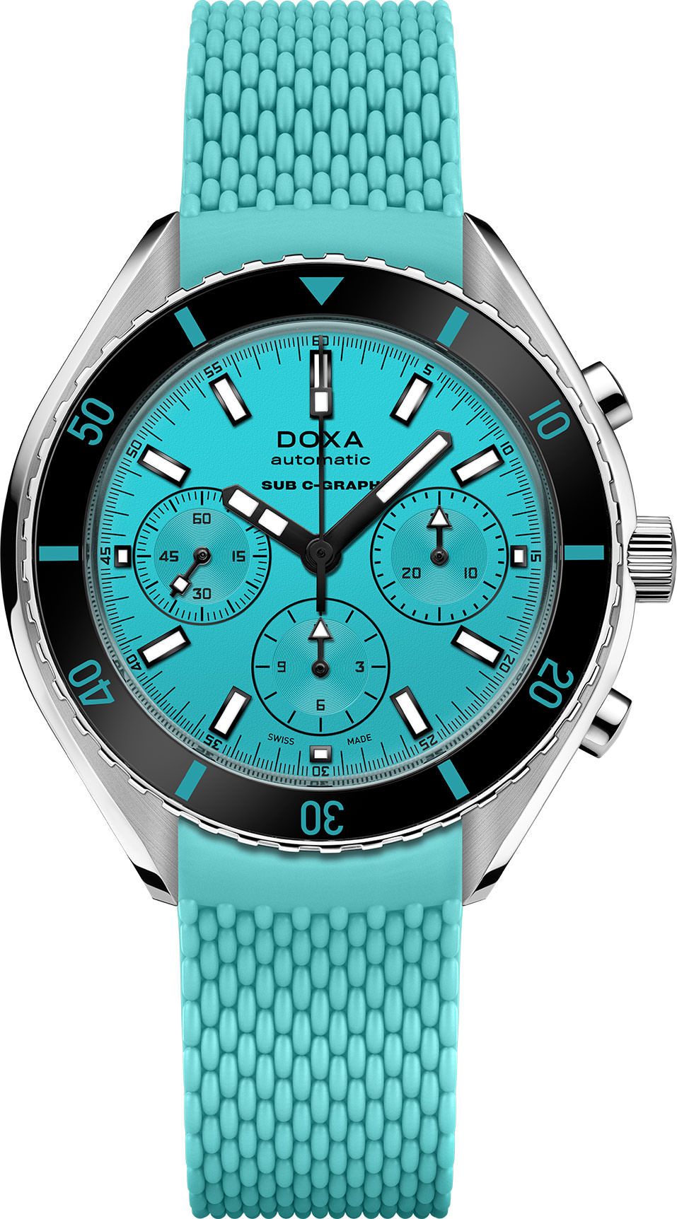 Doxa SUB 200 C-GRAPH Aquamarine Blue Dial 45 mm Automatic Watch For Men - 1