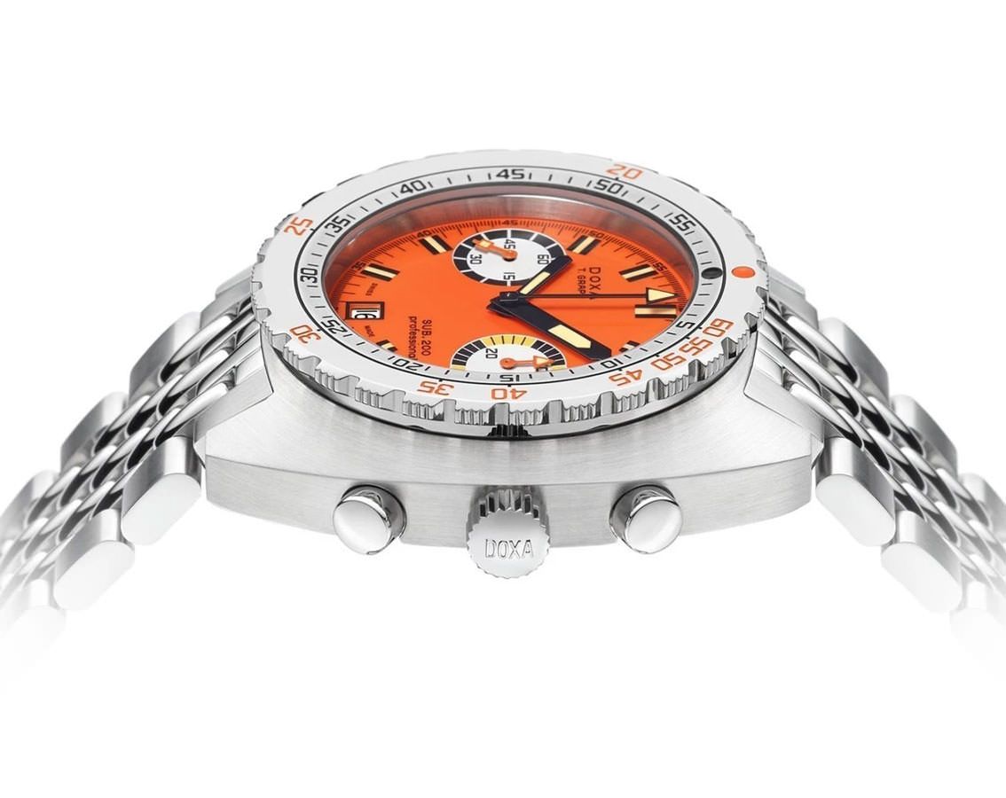 Doxa SUB 200 T.GRAPH Professional Orange Dial 43 mm Manual Winding Watch For Men - 2