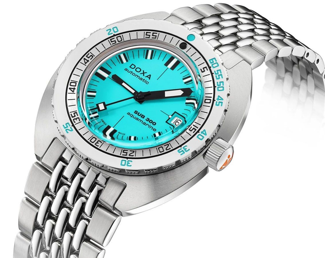 Doxa SUB 300 Aquamarine Turquoise Dial 42.5 mm Automatic Watch For Men - 2