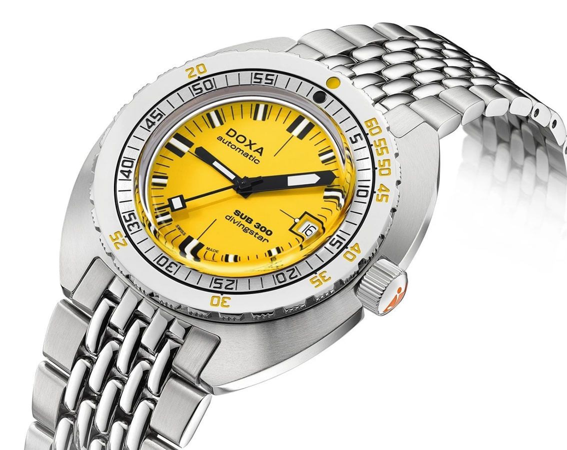 Doxa SUB 300 Divingstar Yellow Dial 42.5 mm Automatic Watch For Men - 2