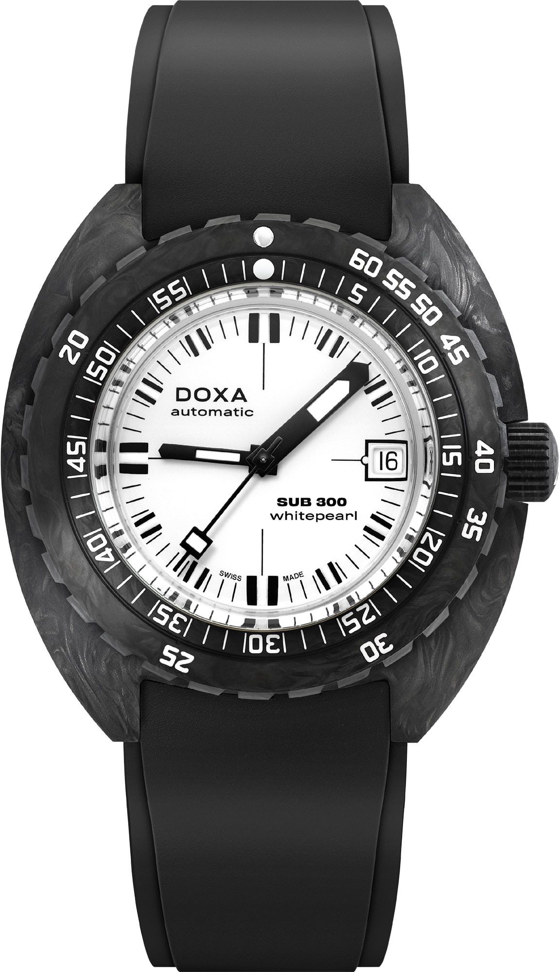 Doxa SUB 300 Carbon Whitepearl White Dial 42.50 mm Automatic Watch For Men - 1